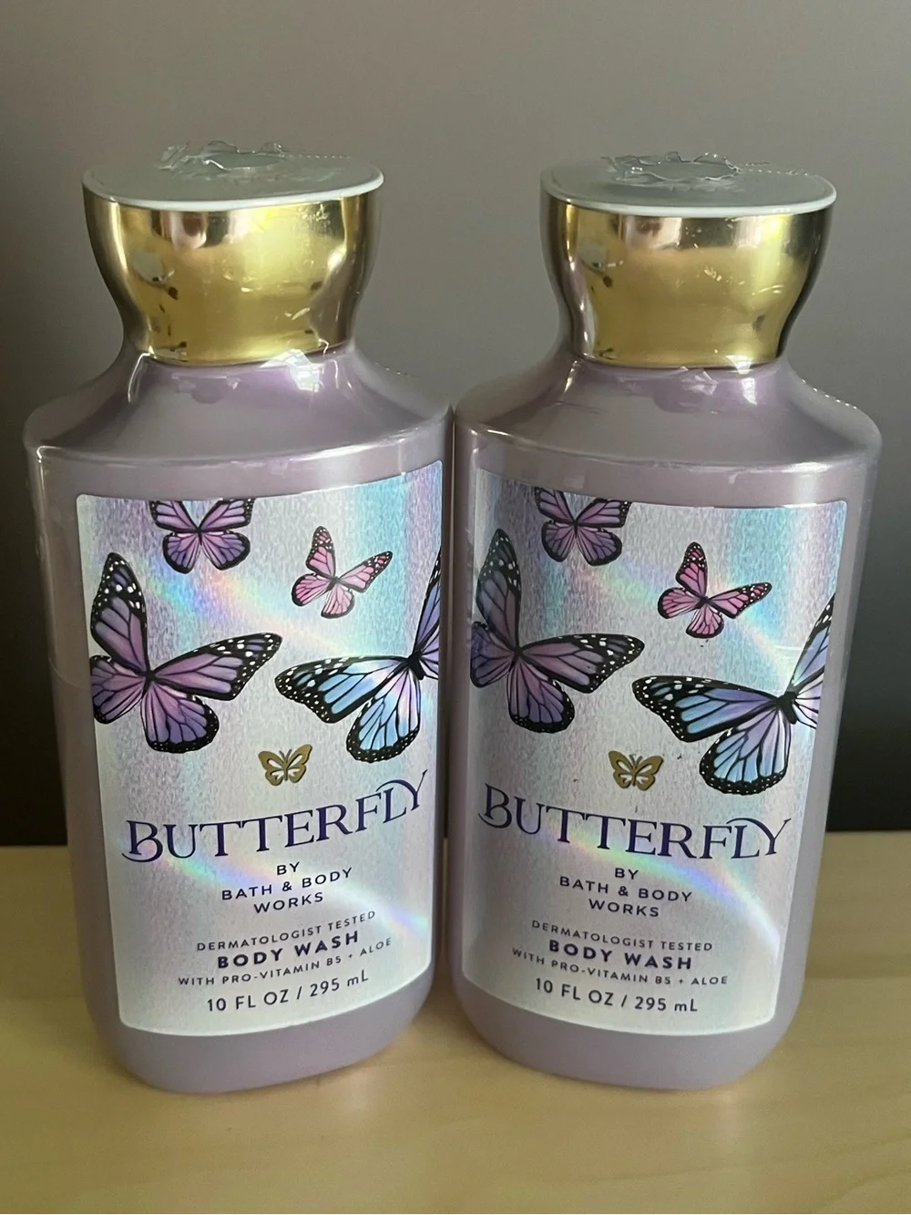 Two New Bath & Body Works Butterfly Body Washes